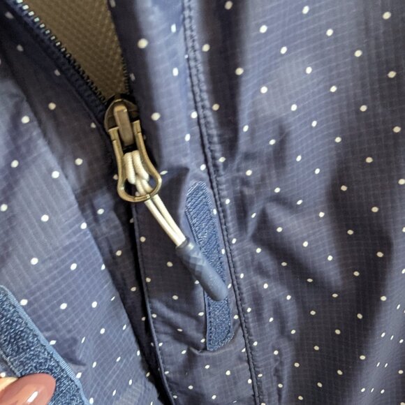 The North Face Resolve Polka Dot Rain Jacket Dryvent Navy White XL Outdoors - Picture 8 of 16